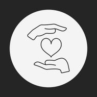 Donation line icon N57