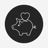 Donation line icon N66