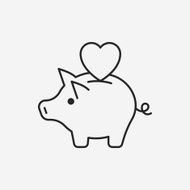 Donation line icon N68