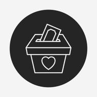 Donation line icon N69