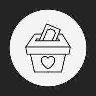 Donation line icon N71