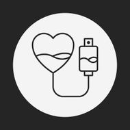 Donation line icon N75
