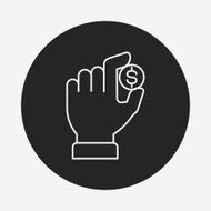 Donation line icon N77