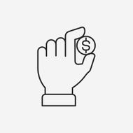 Donation line icon N80