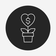 Donation line icon N81