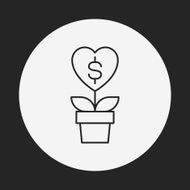 Donation line icon N83