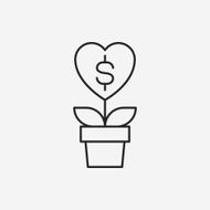 Donation line icon N84