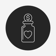 Donation line icon N85