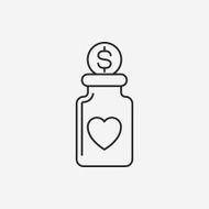 Donation line icon N88