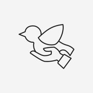 Donation line icon N100