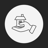 Donation line icon N103