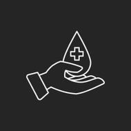 Donation line icon N114