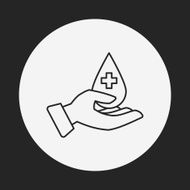 Donation line icon N115
