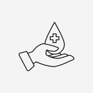 Donation line icon N116