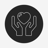 Donation line icon N125