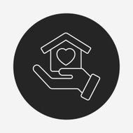 Donation line icon N129