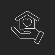 Donation line icon N130