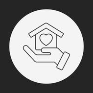 Donation line icon N131