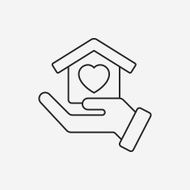 Donation line icon N132