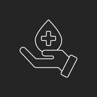 Donation line icon N134