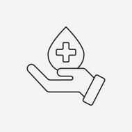 Donation line icon N136