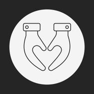 Donation line icon N139