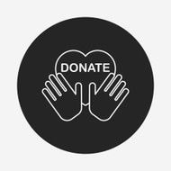 Donation line icon N141