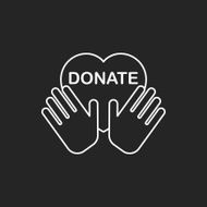 Donation line icon N142
