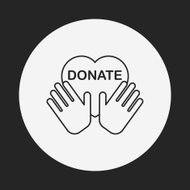 Donation line icon N143