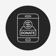 Donation line icon N145