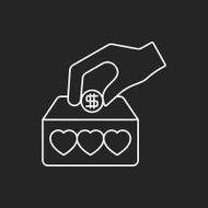 Donation line icon N150
