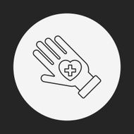 Donation line icon N155
