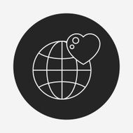 Donation line icon N157