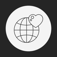 Donation line icon N159