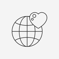 Donation line icon N160