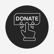 Donation line icon N161