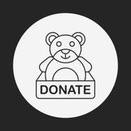 Donation line icon N167