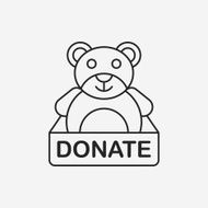 Donation line icon N168