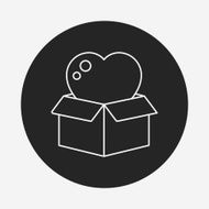 Donation line icon N173