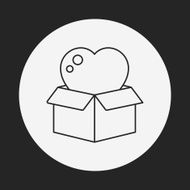 Donation line icon N175