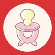 Baby pacifiers theme elements N11