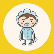 person character baby theme elements N14
