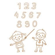 cute childrens labels stylish in motion with speech bubble N2
