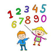 cute childrens labels stylish in motion with speech bubble N3