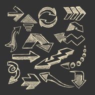 Set of sketched arrow N2