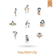 Happy Mothers Day Icons N257