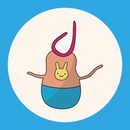Baby bib theme elements N14