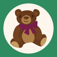 gift theme flat icon elements background eps10