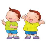 cute cartoon boy character