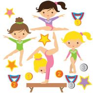 Gymnastics vector illustration N5